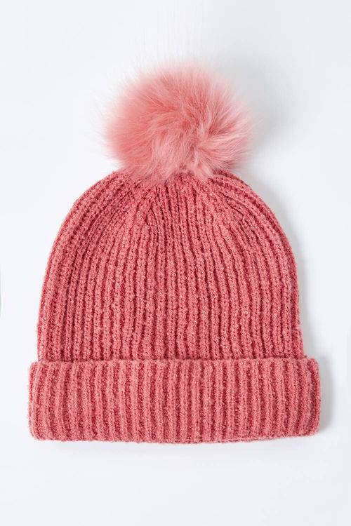 Roman Ribbed Pom Pom Beanie...