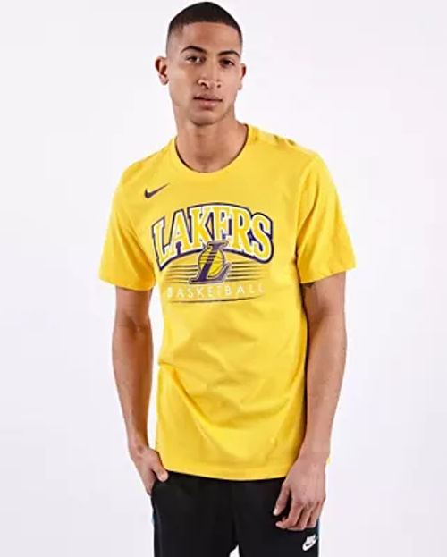 Nike Los Angeles Lakers Dri-FIT NBA Logo T-Shirt Yellow