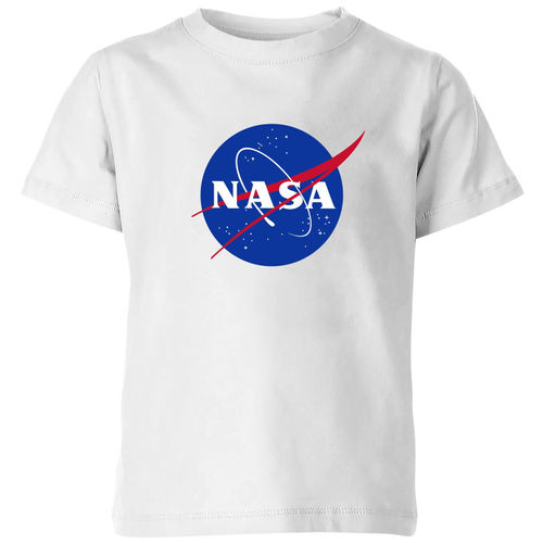 NASA Logo Insignia Kids' T-Shirt - White - 7-8 Years