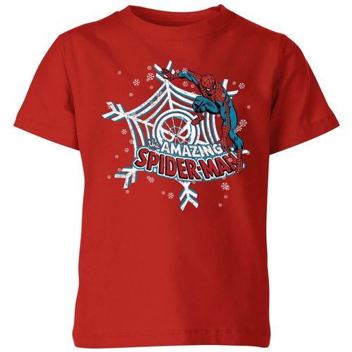 Marvel Spider-Man Kids' Christmas T-Shirt - Red - 11-12 Years