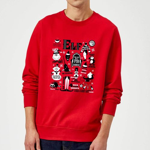 Elf Christmas Jumper - Red - M