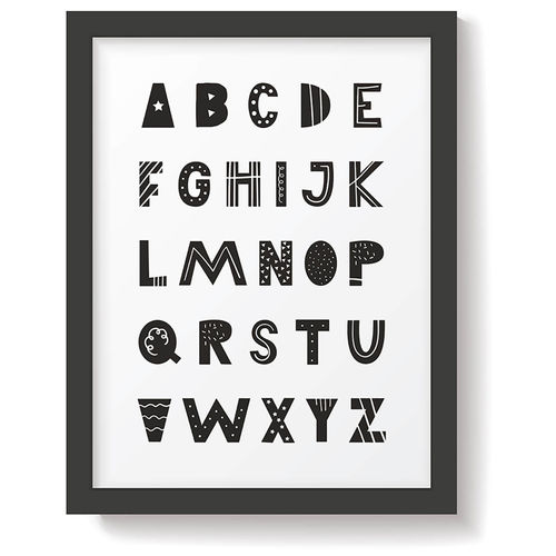 Snüz Alphabet Nursery Print -...