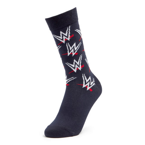 Men's WWE Logo Socks - Navy -...