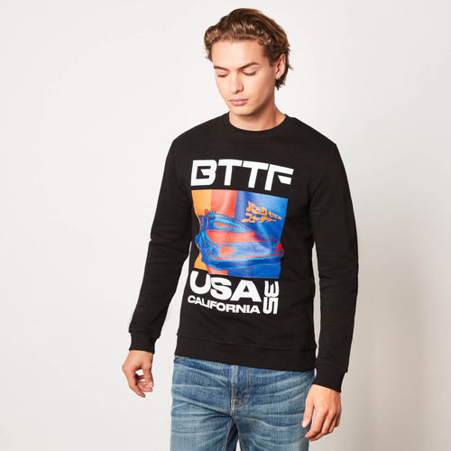 Back to the Future USA35 Unisex Sweatshirt - Black - XL - Black