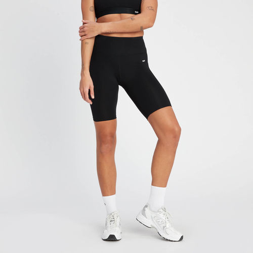 MP Women's Curve High Waisted Booty Shorts - Black (XS), Women's