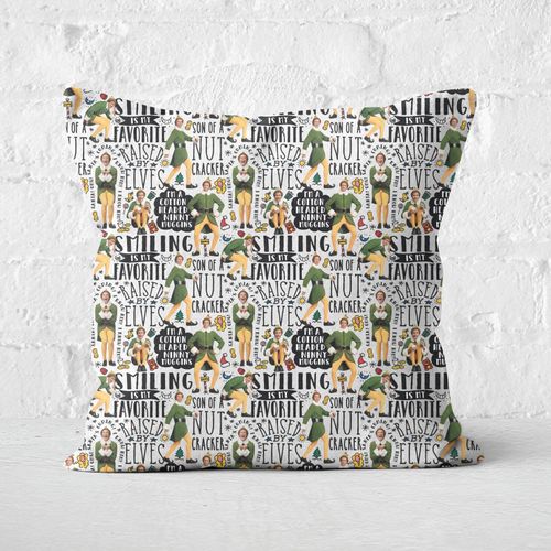 Elf Quotes Square Cushion -...