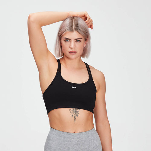 Womens MP Tempo Seamless Sports Bra - Black