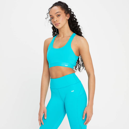 MP Women's Power Cross Back Sports Bra - Blue Lagoon - S, £13.99