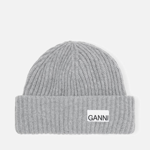 Ganni Ribbed Wool Beanie