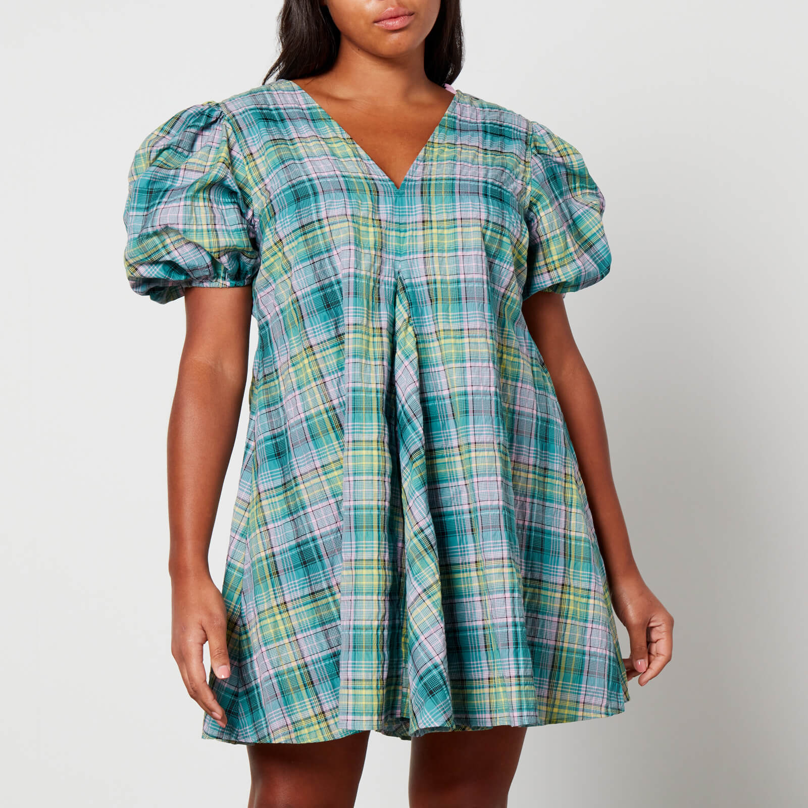 Ganni check top