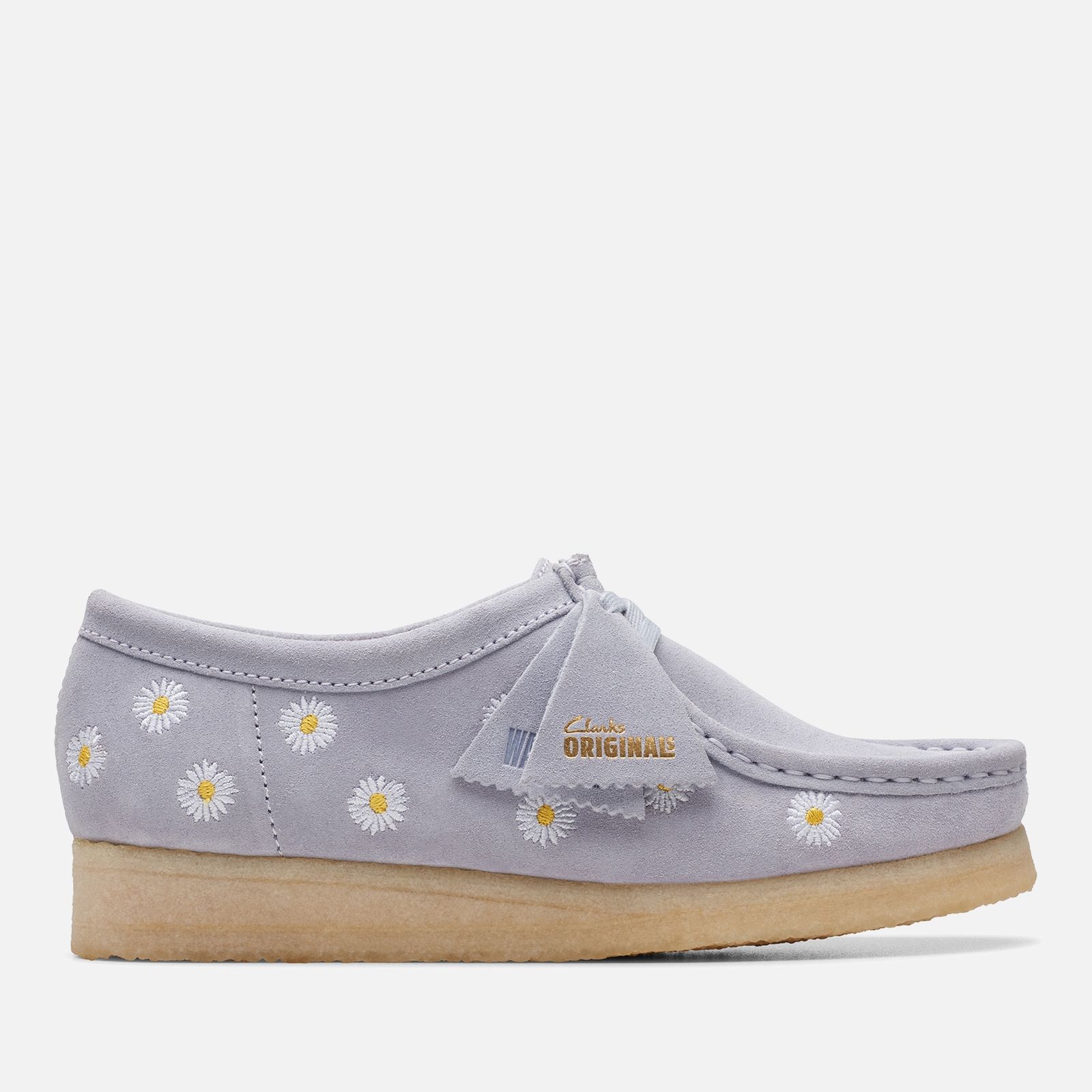 Clarks Originals Women's Embroidered Suede Wallabee Shoes - UK 8