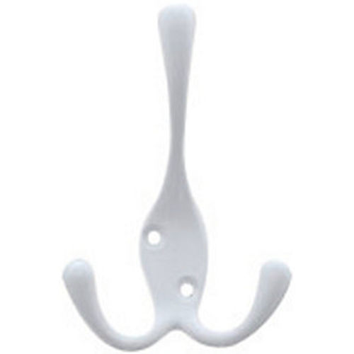 Wickes Three Pronged Screwed Hook - White