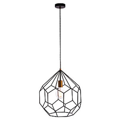 Deco Pendant Light Matt Black