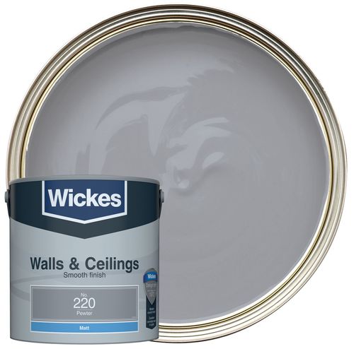 Wickes Vinyl Matt Emulsion Paint - Chalk White No.130 - 2.5L