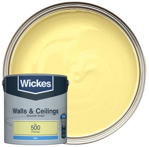 Wickes Vinyl Matt Emulsion Paint - Chalk White No.130 - 2.5L