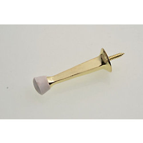 Wickes Solid Door Stop - Brass