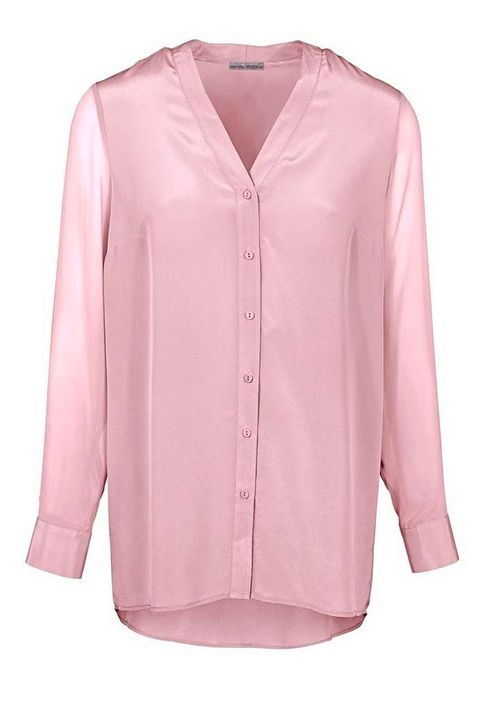 Damen Seidenbluse, rosÈ