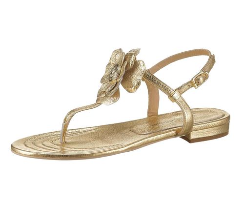 Leder-Dianette, goldfarben...