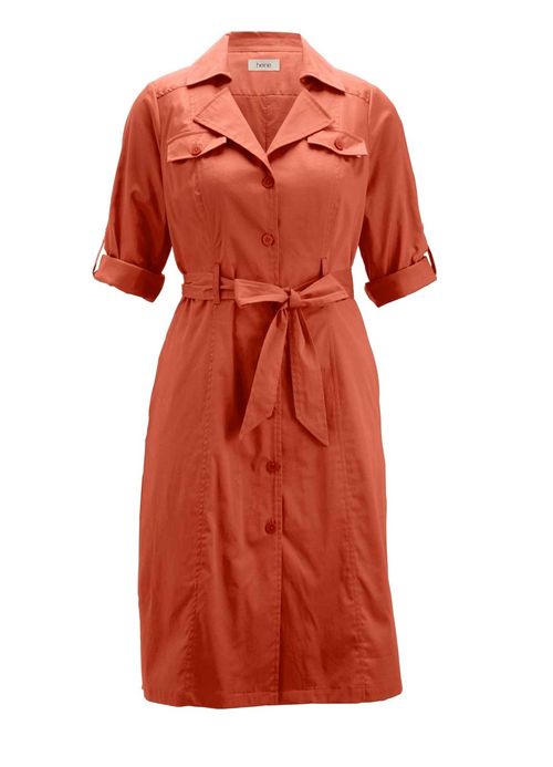 HEINE Damen Hemdblusenkleid...