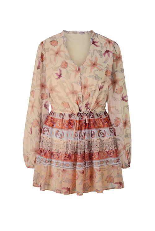 Damen Chiffontunika, mandarin