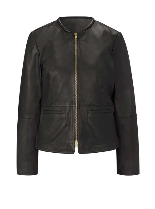Damen Lederjacke schwarz