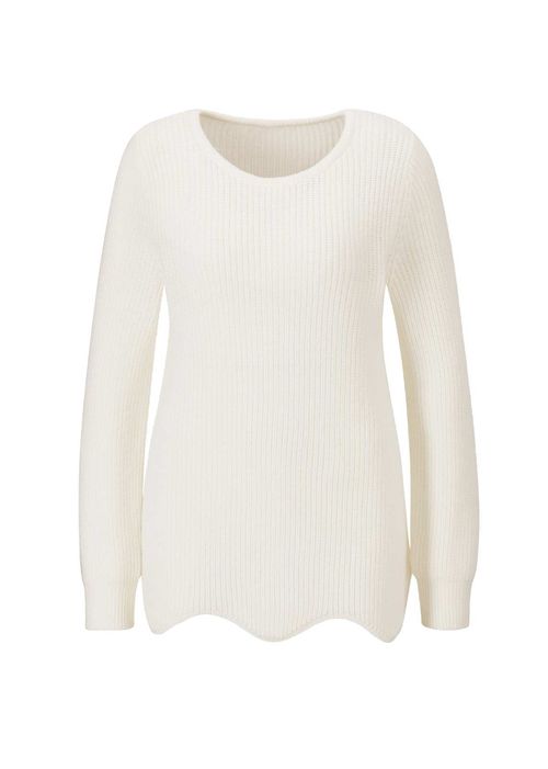 Merinowolle-Pullover, ecru