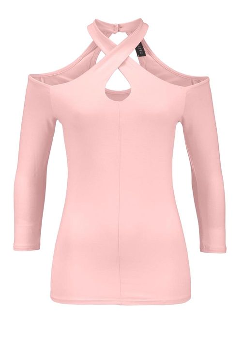 MELROSE Damen-Cut-Out-Shirt...