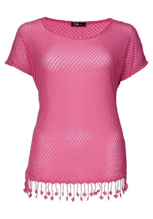 Plus-Size-Spitzenshirt, pink...