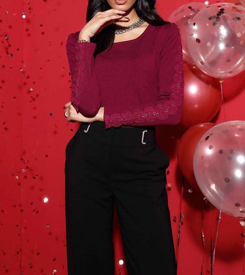 Damen Pullover Strickpullover...