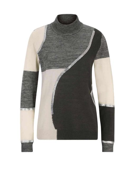 Damen Wollpullover mit...