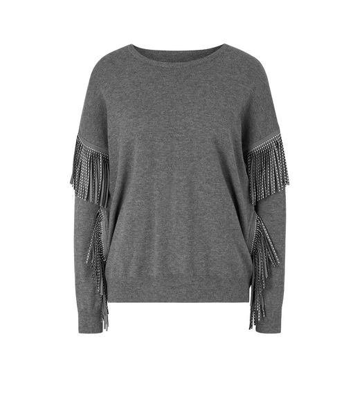 Pullover m. Fransen u....
