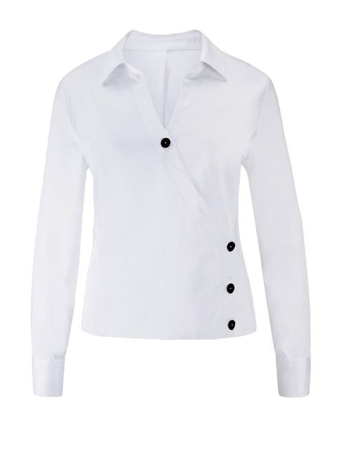 Damen Bluse 50 Tunika weiß ...