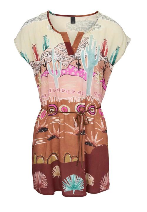 Damen Tunika Bluse Oberteil Frühling Kurzarm Viskoses Sommer Shirt