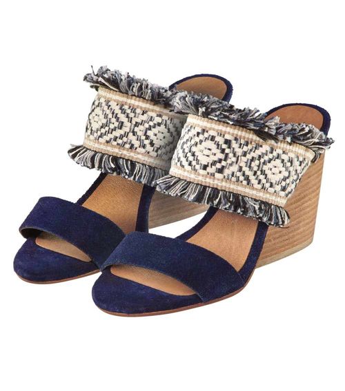 Howsty Pantolette, blau-beige