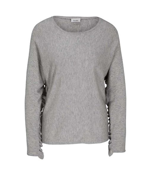 Damen Pullover mit Rüschen,...