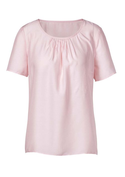 Bluse m. Seide, rosé von...