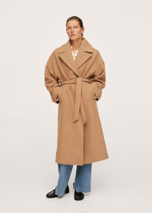 Maxi lapel manteco wool coat - Women