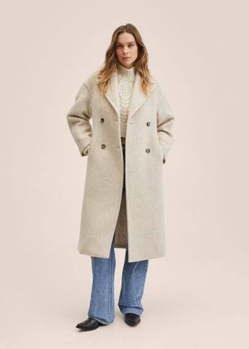 Double-breasted wool coat...