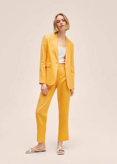 Mango yellow hotsell blazer