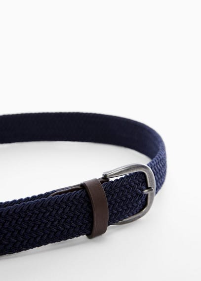Braided belt navy - Teenage boy - M-L - MANGO TEEN | £12.99