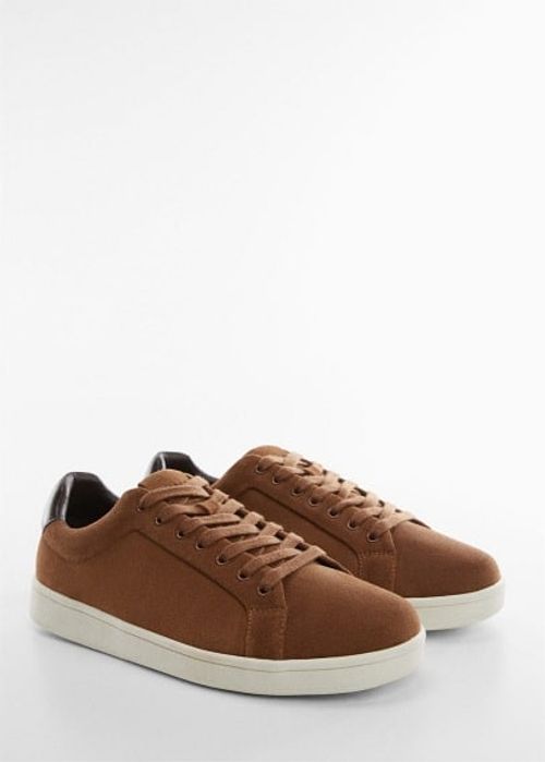 Lace-up leather sneakers...
