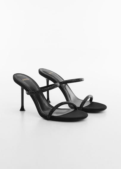Sandals with rhinestone strap sales