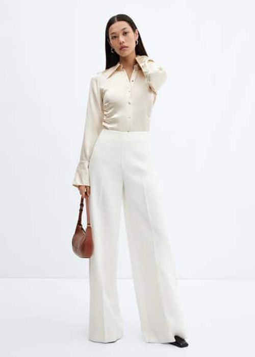 Low-rise palazzo trousers