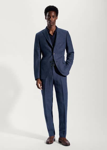 Linen blend suit trousers – Outfitbook.fr