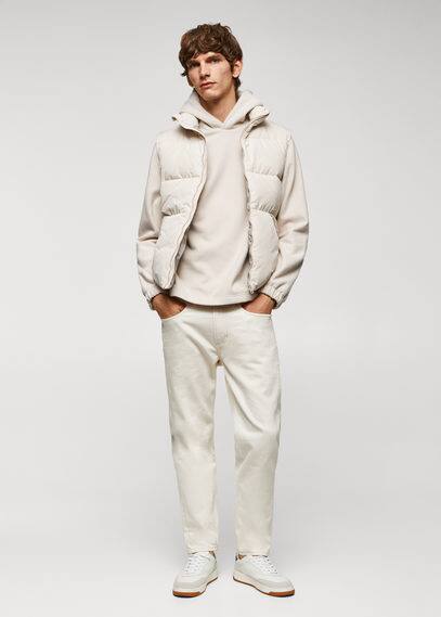Mango gilet beige new arrivals