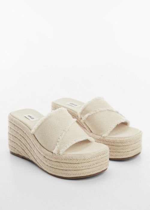 Esparto platform sandals off...