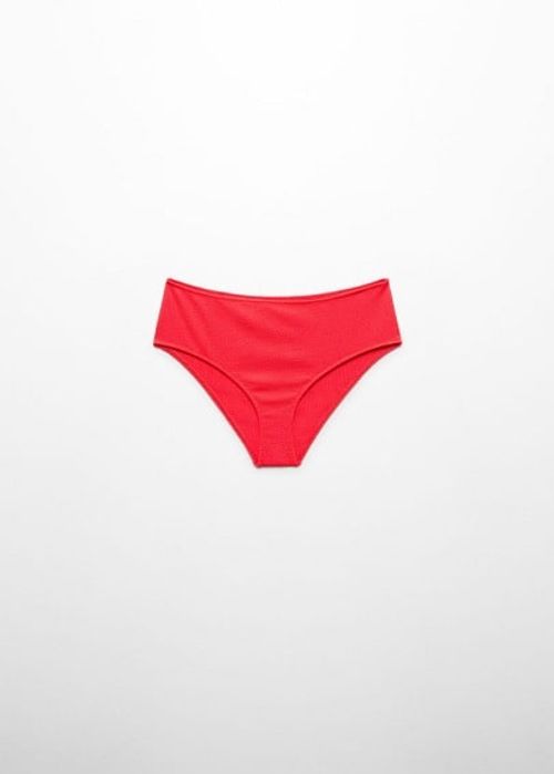 High-waist bikini bottoms red...