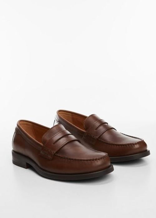 Leather penny loafers leather...