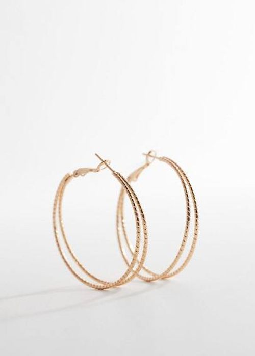 Hoop earrings gold - Teenage...