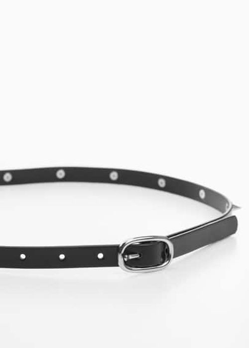 Decorative spike belt black -...